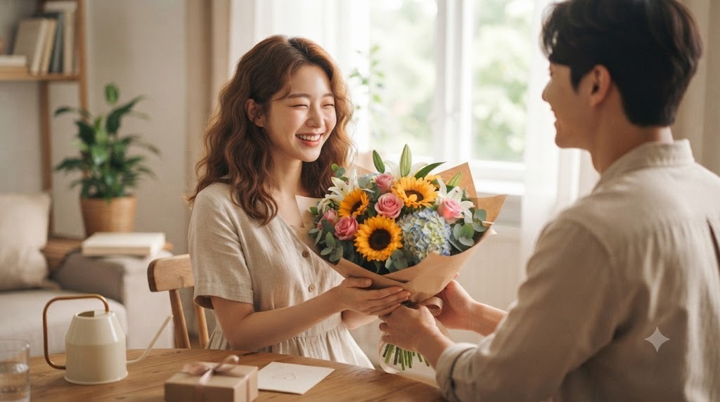 여름 꽃다발로 여자친구의 생일을 특별하게 해보자!