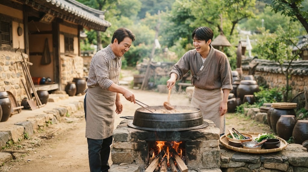 최수종과 이찬원의 가마솥 체험, 전통의 매력을 느껴보세요!