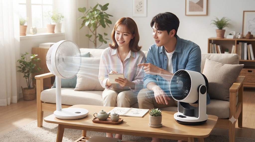 선풍기와 서큘레이터, 여름철 최적의 선택은