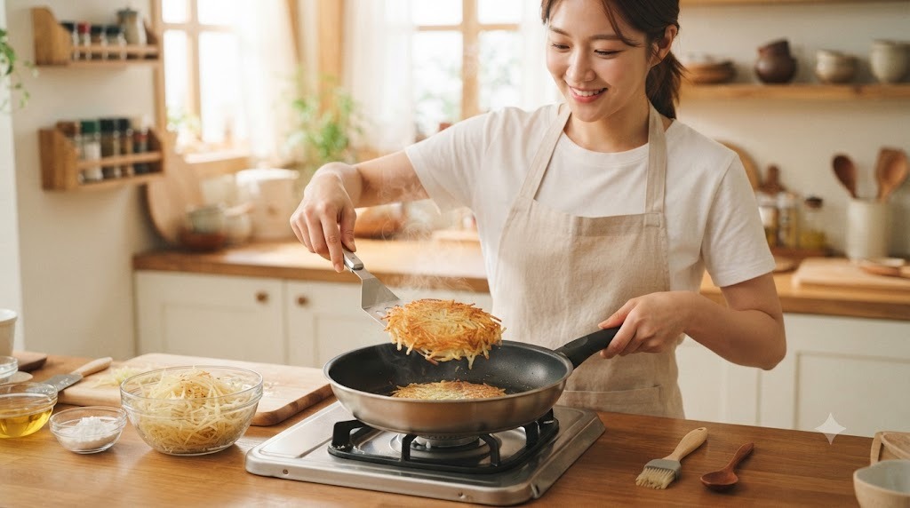 기름을 줄여도 바삭한 감자채전 만드는 법 알아보기