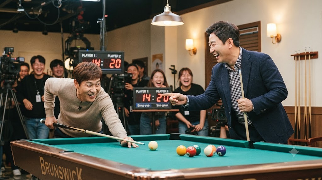 신동엽, 이수근의 당구 대결에서 놓치지 말아야 할 명장면들