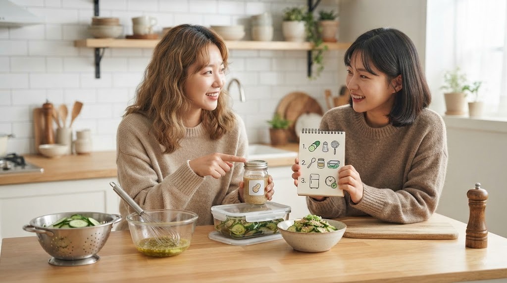 오이무침 드레싱, 보관 시 꿀팁과 주의사항 공유해요