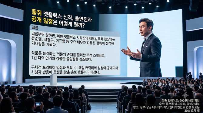 들쥐 넷플릭스 신작, 출연진과 공개 일정은 어떻게 될까?